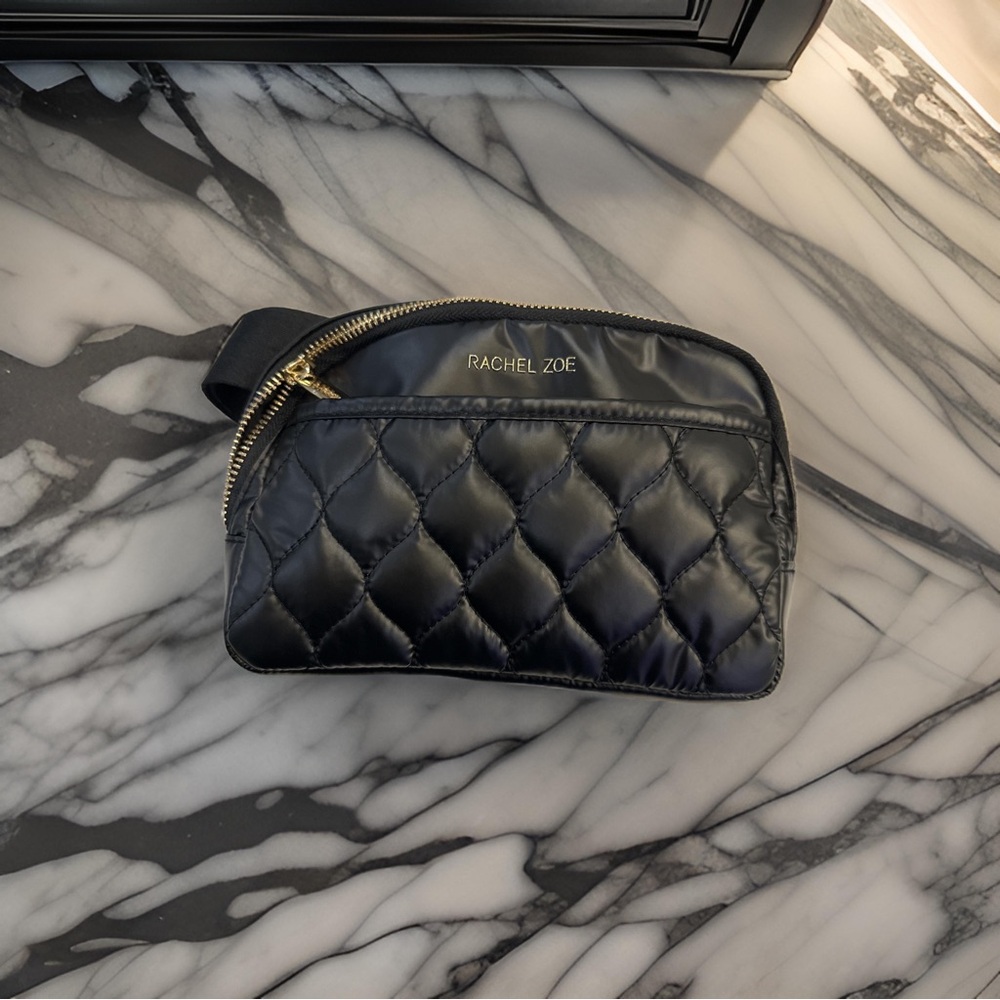 Rachel Zoe Black Chrome Belt Bag